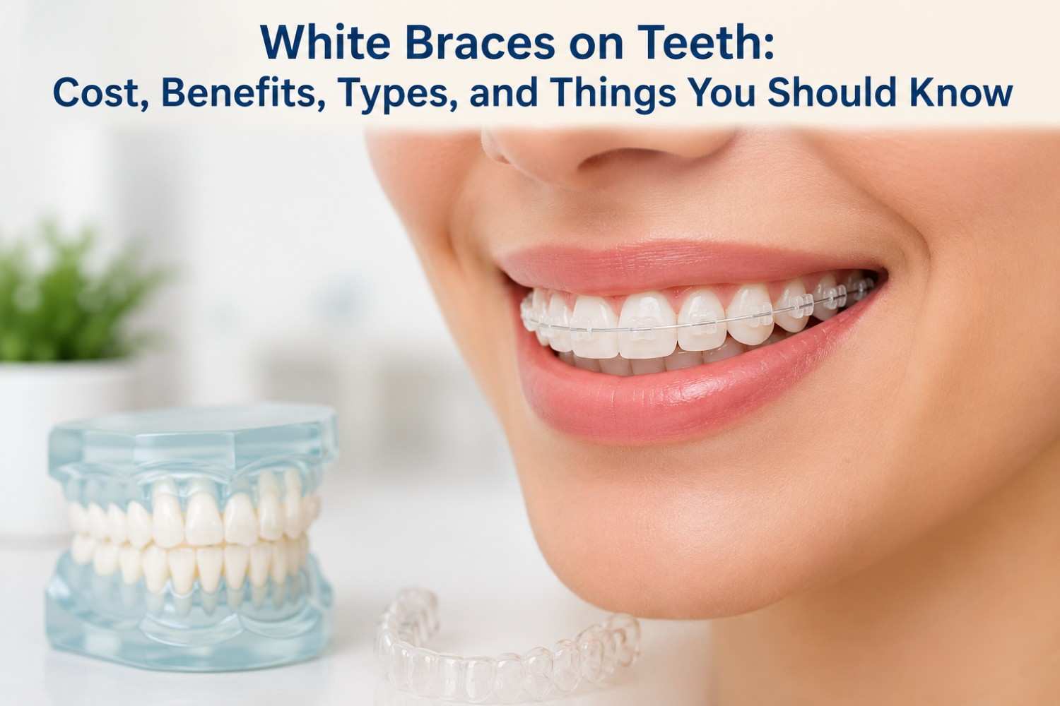 White Braces on Teeth: Cost, Benefits, Types, and Things You Should Know